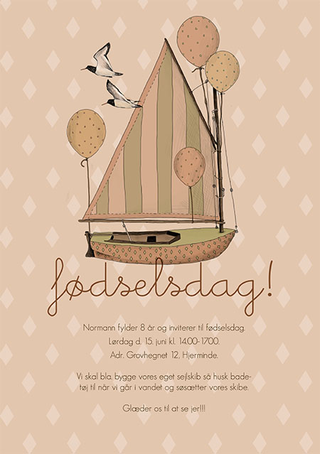 Børnefødselsdag - Ballonskib