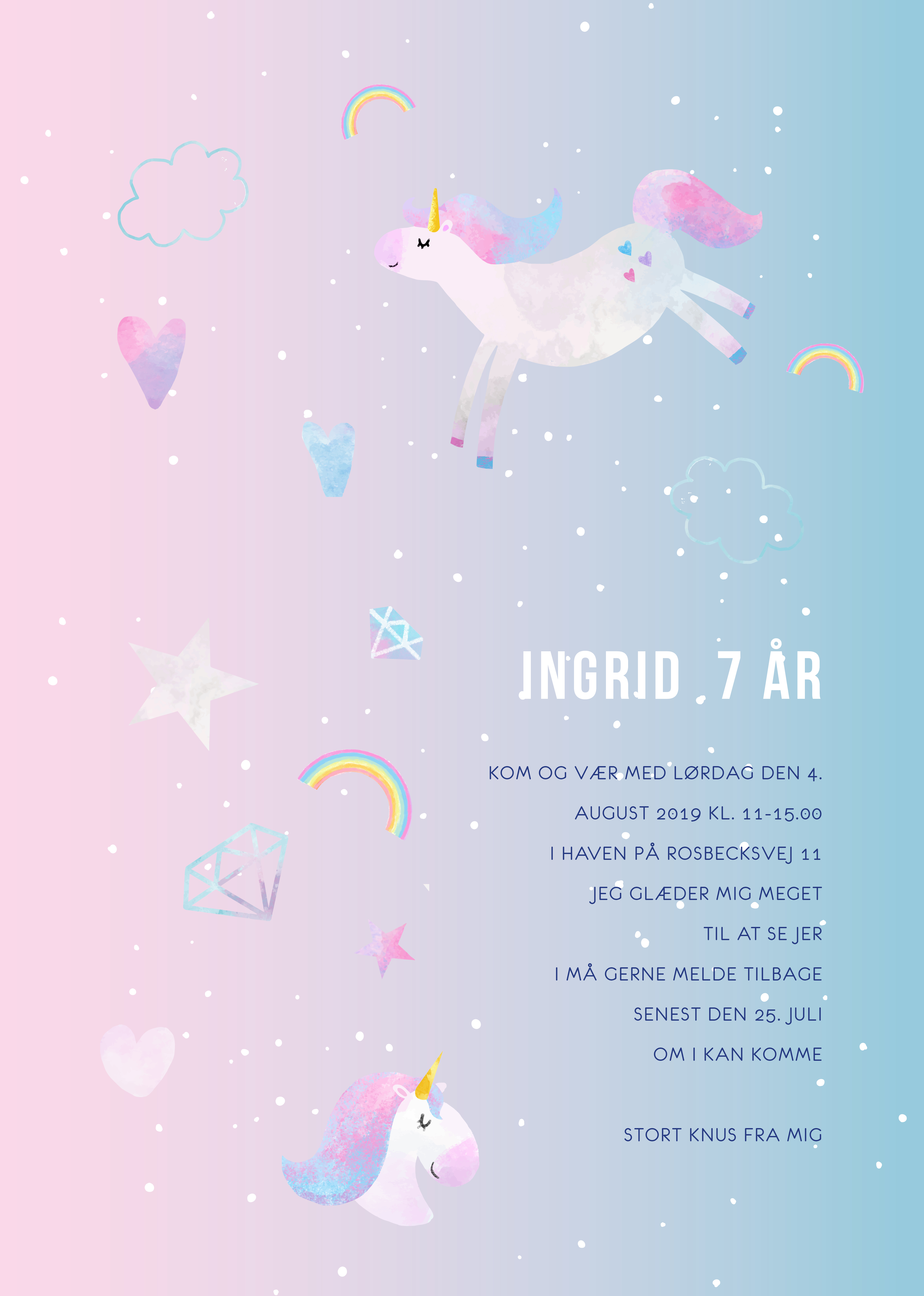 Invitationer - Ingrid
