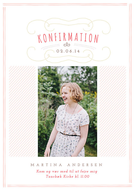 Invitationer - Marina Konfirmation Invitation