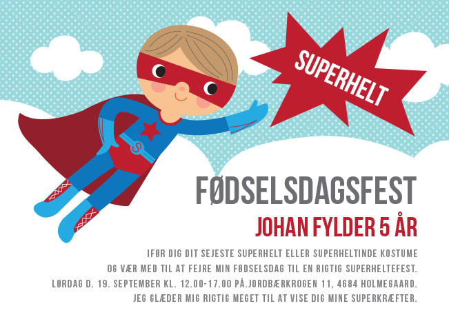 Fødselsdag - Superhelt